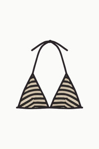 Cotton Sail Top bikini triangular rayas
