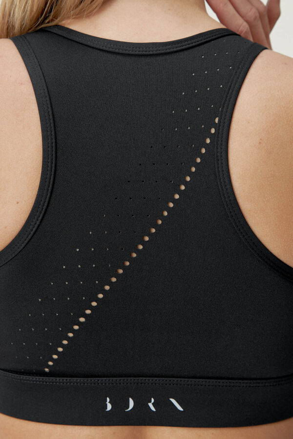 Born Living Yoga Soata Black crop top Crna