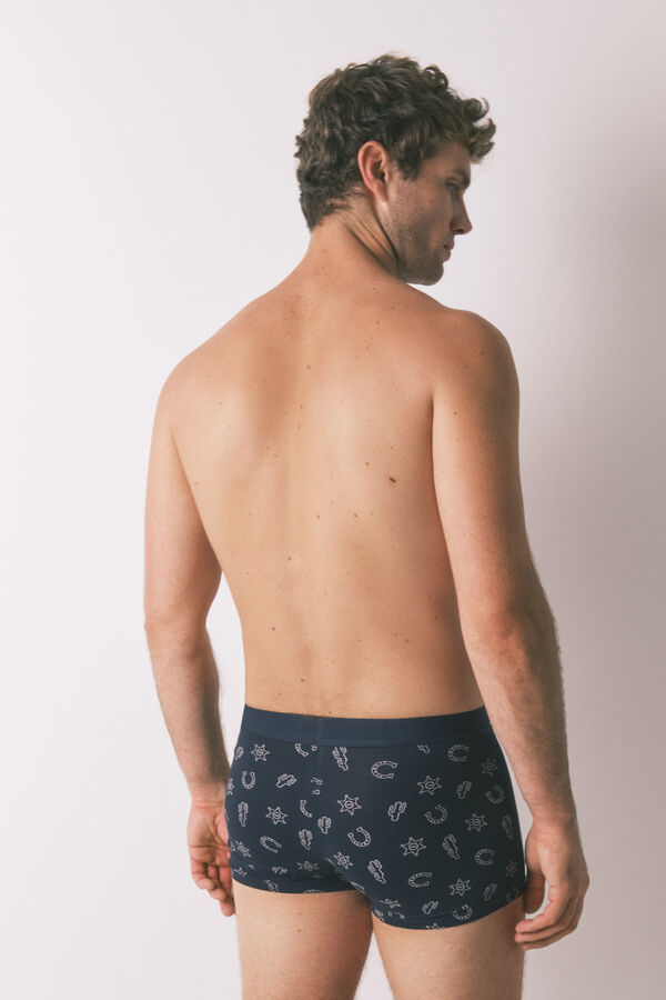 Women'secret Pack of 2 blue country boxers blue