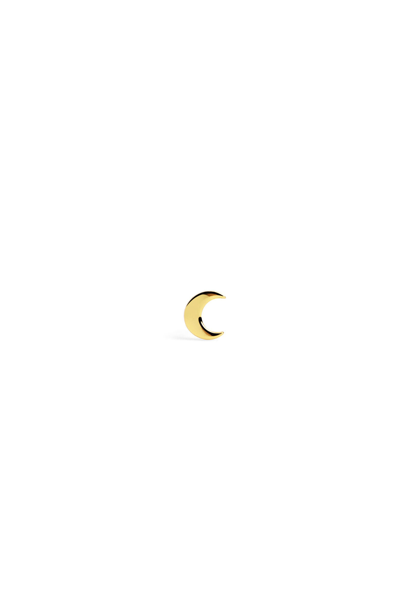 Singularu Pendentes Mini Moon em prata banho ouro