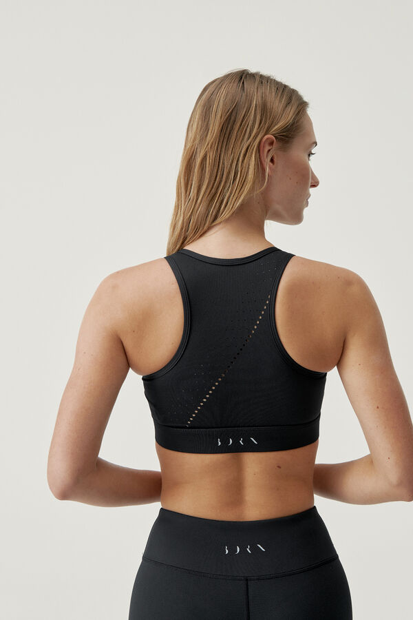 Born Living Yoga Soata Black crop top Crna
