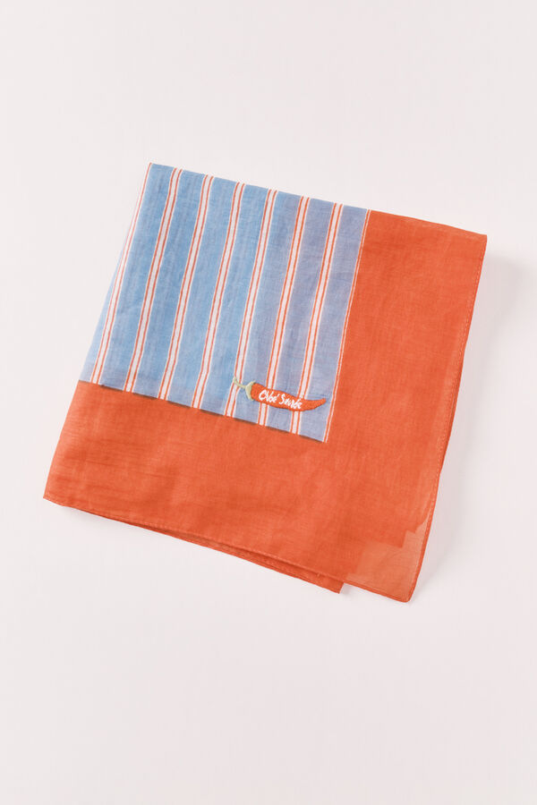 Women'secret Len&ccedil;o estampado riscas azul azul