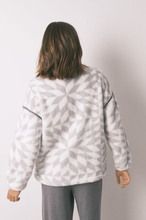 Women'secret Kratki krzneni kućni ogrtač sa print Mini  Print