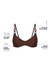 Women'secret Braon gornji deo bikinija sa unutra&scaron;njom žicom