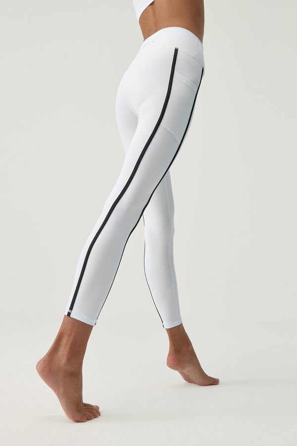Born Living Yoga Hanae Black/White leggings blanc