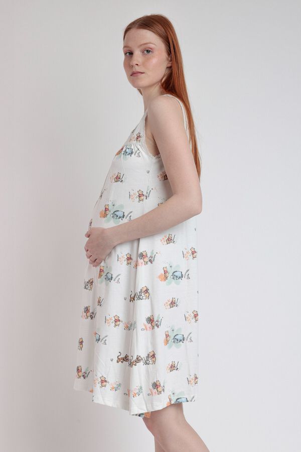 Admas Winnie the Pooh maternity nightgown grey