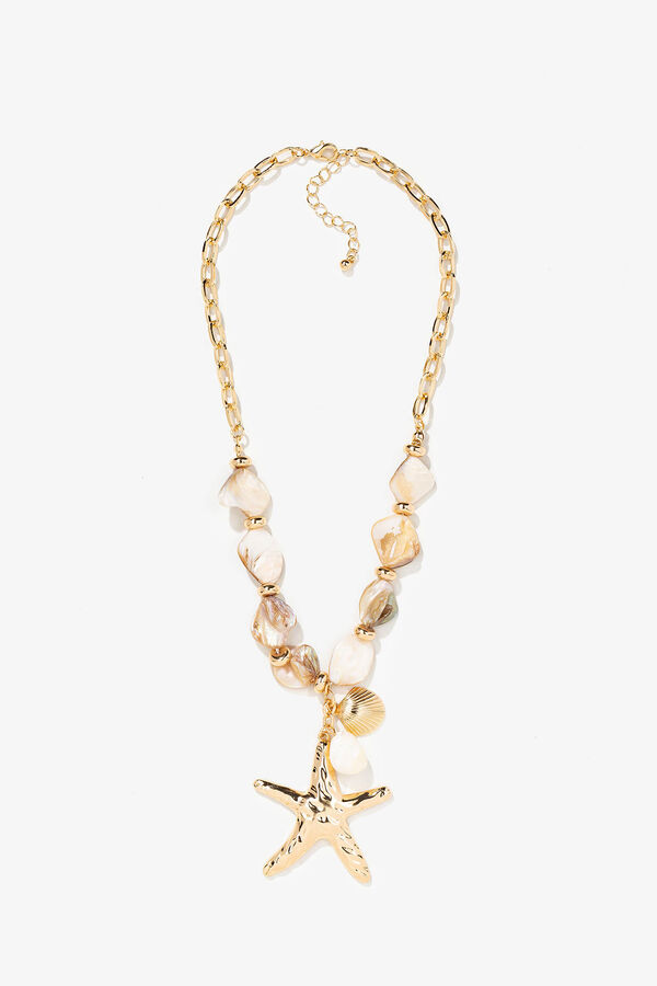 Vilanova Mother of pearl necklace with pendant printed