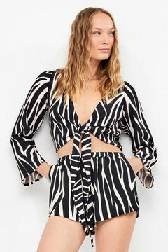 Gisela Short corto estampado animal print cebra