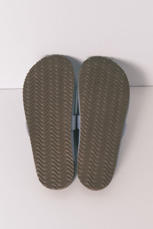 Women'secret Plave organske sobne papuče Plava