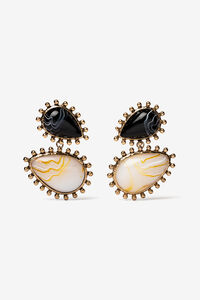 Vilanova Brincos Maxi de Acr&iacute;lico Bicolor