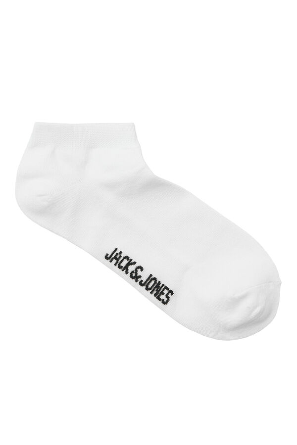 Jack & Jones Lot 7 chaussettes courtes basiques blanc