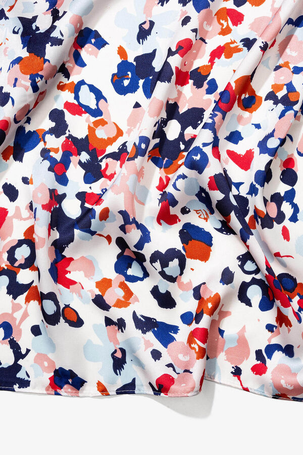 Vilanova Pa&ntilde;uelo Satinado Estampado azul