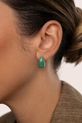 Singularu Vergoldete Ohrringe aus Kiefernholz mit Print