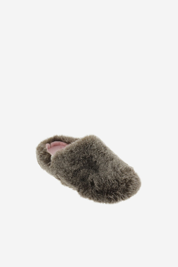 Victoria Victoria Norte fur slippers Braon