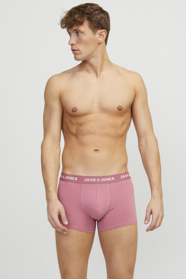 Jack & Jones Pack 5 boxers algod&oacute;n rosa