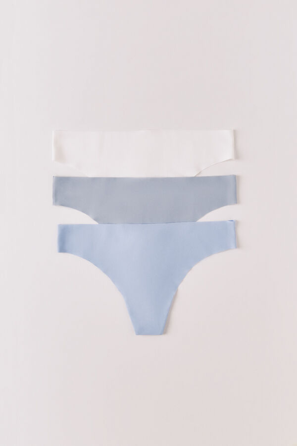 Women'secret 3 raznobojne mikrofiber tanga gaćice Print