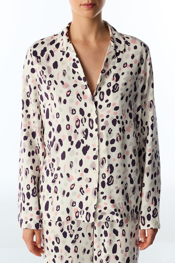 Penti Pijama Animal Print de manga larga estampado