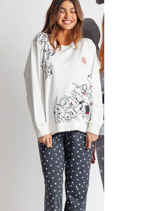 Admas 101 Dalmatians plush pajamas brown