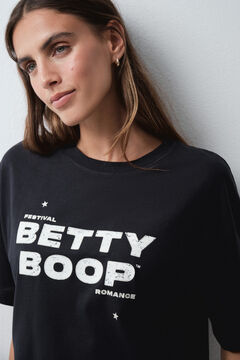 Women'secret Tamno siva kratka spavaćica Betty Boop