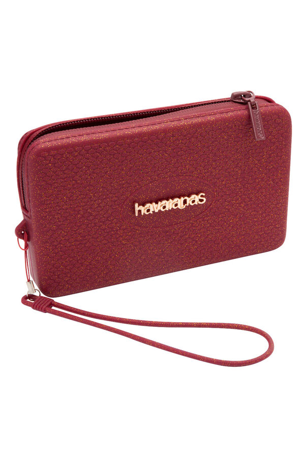 Havaianas Bolso peque&ntilde;o brillo burdeos