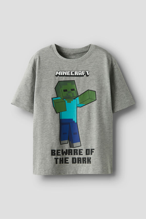 Name it Minecraft T-shirt for boys  grey