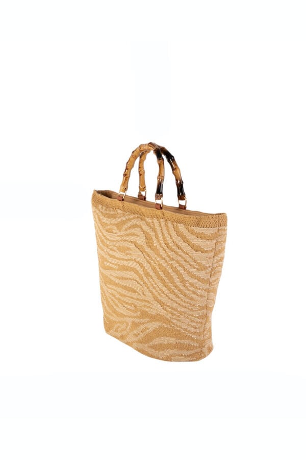 Kbas Bolso de mano algodon beige