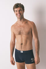 Women'secret Pacote de 2 boxers riscas azuis azul