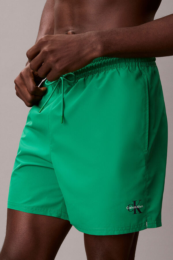 Calvin Klein Ba&ntilde;ador largo medio cord&oacute;n verde