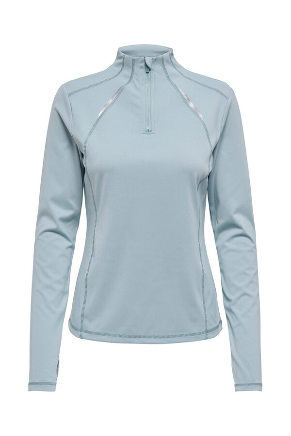 Only Play Sudadera t&eacute;cnica running gris