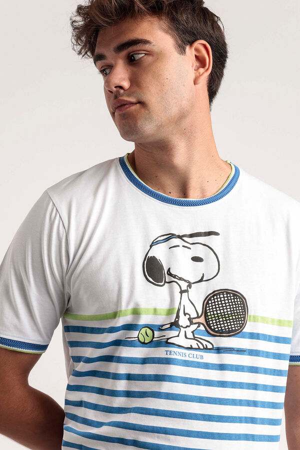 Admas Pijama corto tennislub Snoopy azul