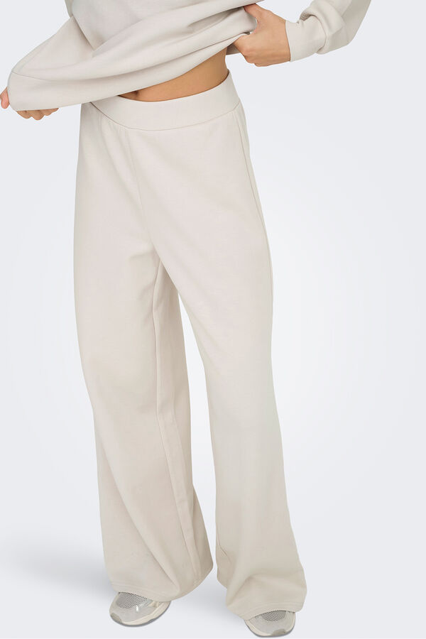 Only Play Pantal&oacute;n largo de chandal pata ancha gris