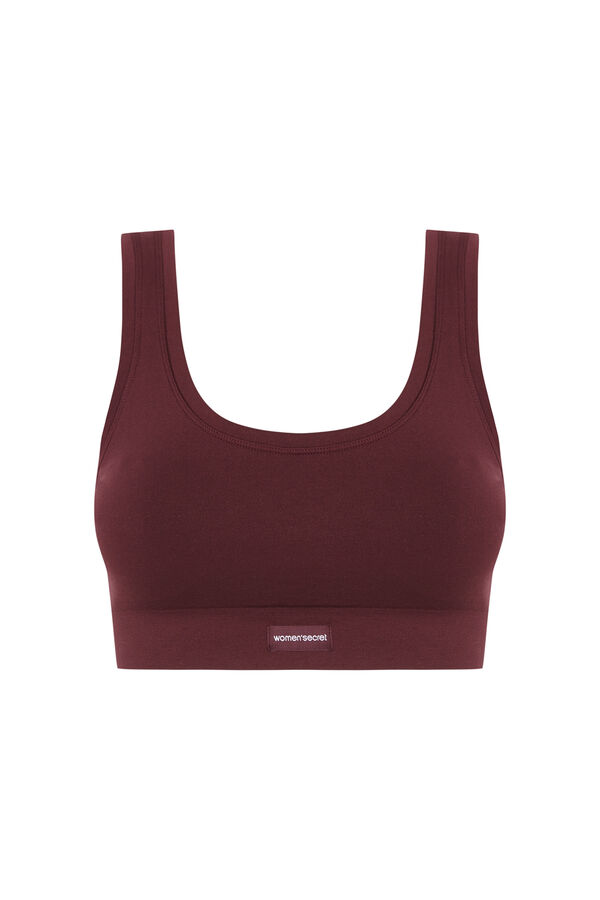 Women'secret PREDIVAN bez šavova sa dva lica top u bordo boji Bordo