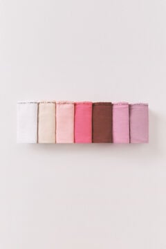 Women'secret 7 roze pamučnih klasičnih gaćica