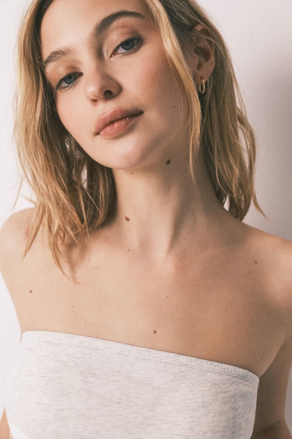 HI&BYE Siv bandeau grudnjak Siva