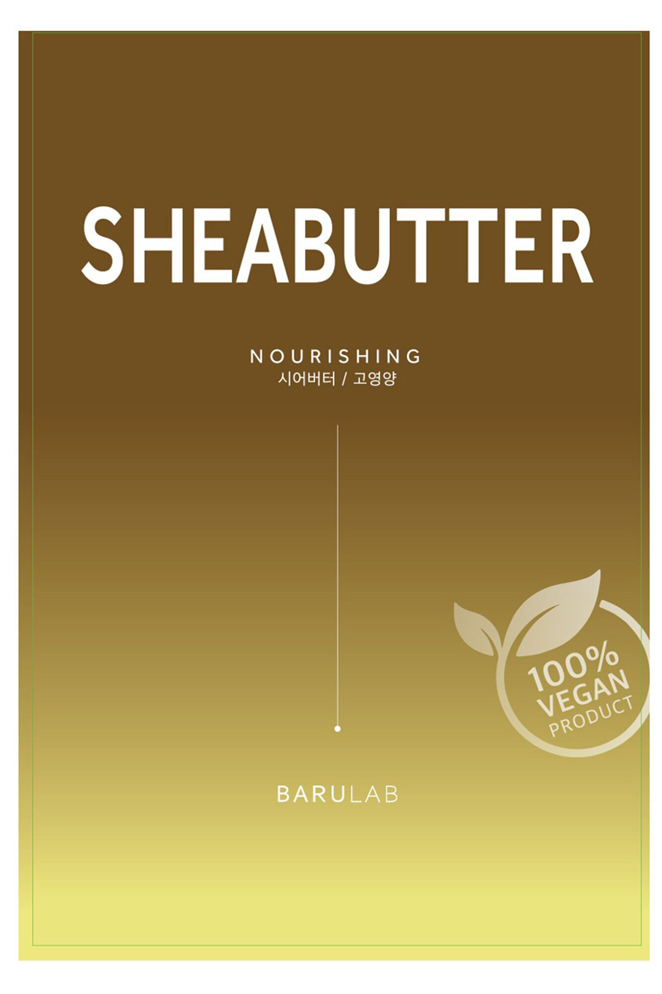 Barulab Mascarilla de tejido vegana para nutrir e hidratar