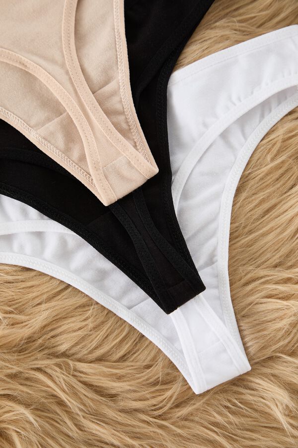 Trendyol Pack of 3 Brazilian panties printed