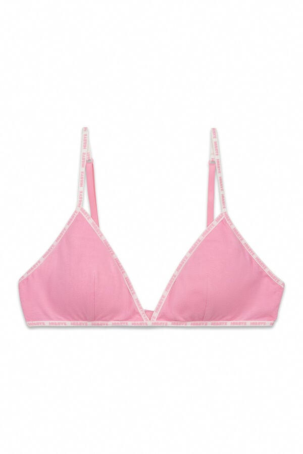 HI&BYE Roze trouglasti grudnjak Roze