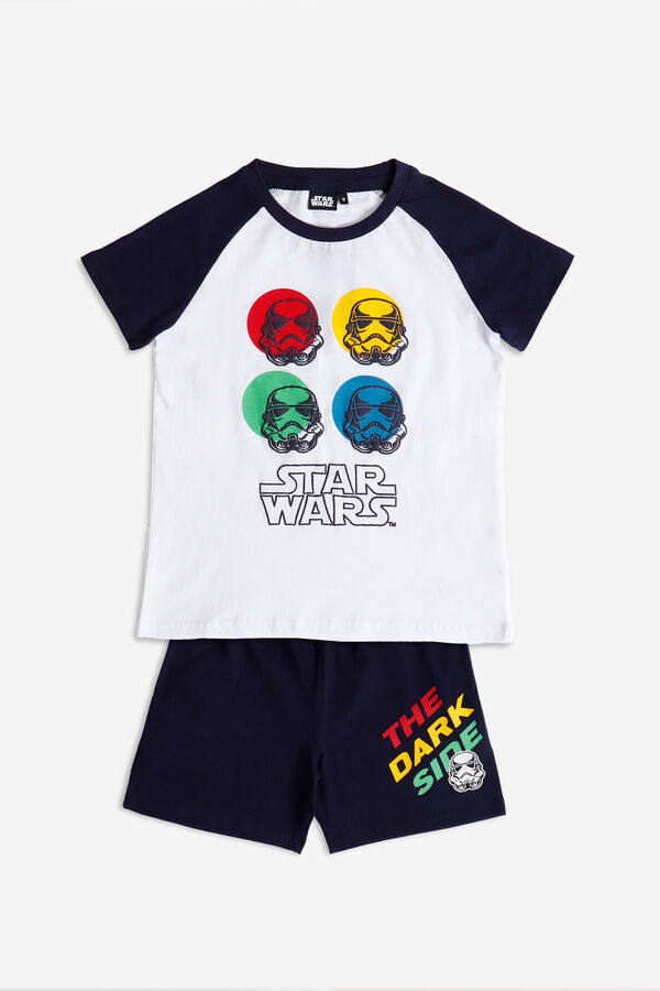 Admas STAR WARS Pijama Manga Corta The Dark Strike para Ni&ntilde;o azul