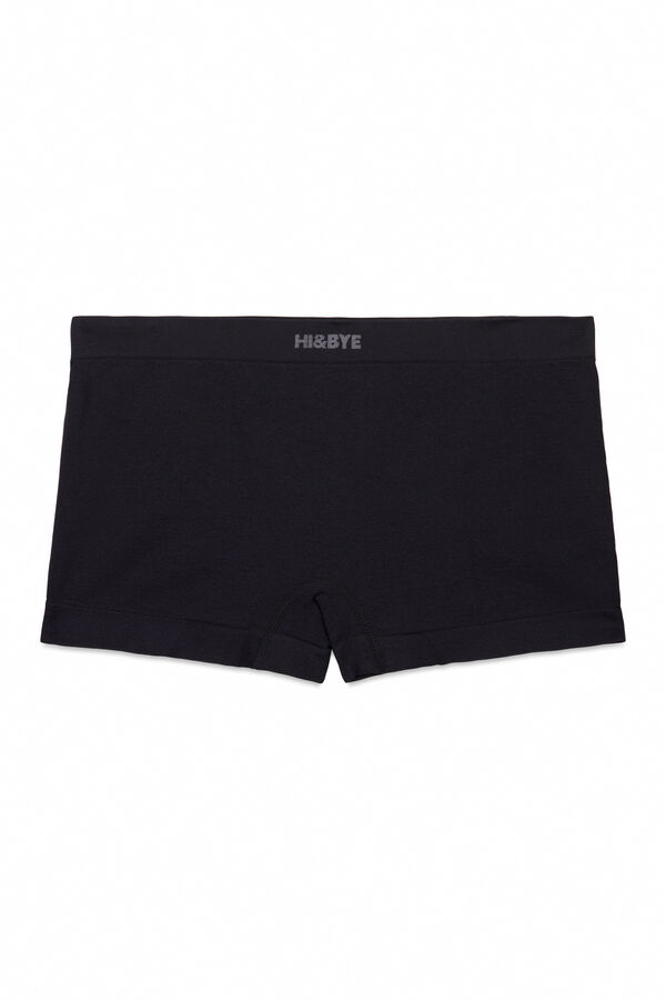HI&BYE Black seamless boxer panty black