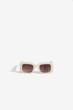 Vilanova Gafas de Sol Cuadradas marfil