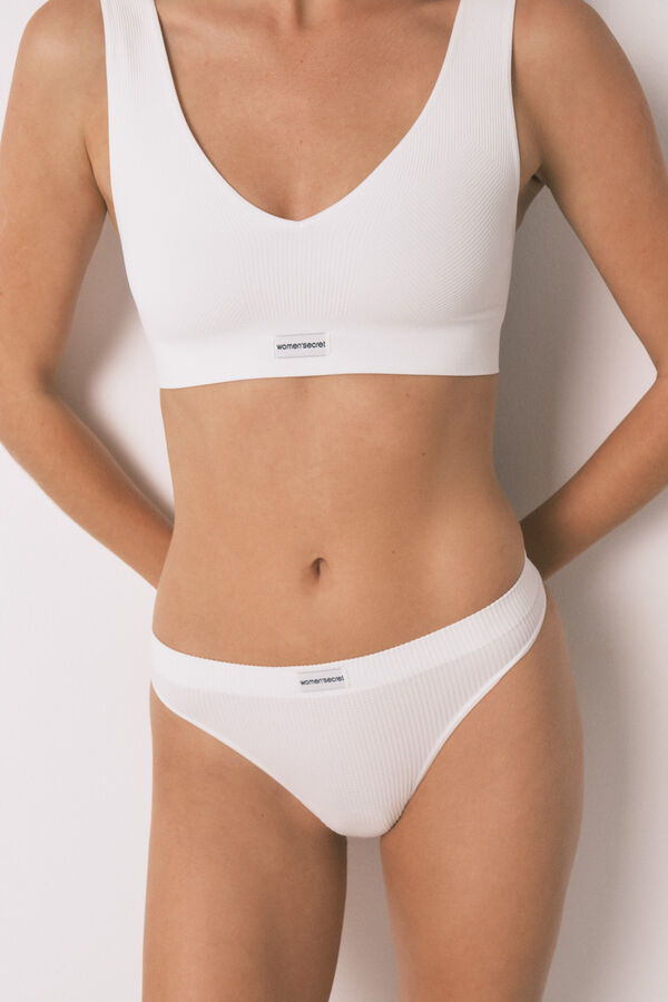 Women'secret Bele bez šavova tanga gaćice gaće Bež