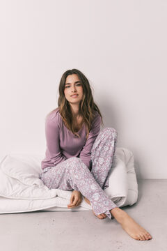 Women'secret Roze duga pidžama sa cvetnim dezenom