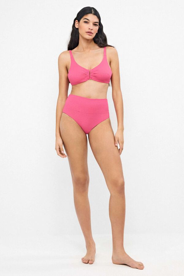 Gisela Top bikini capacidad escote V rosa