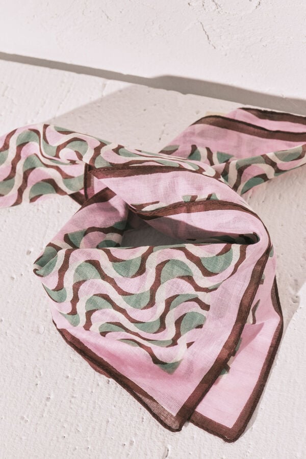 Women'secret Pamučna marama sa geometrijskim dezenom Print