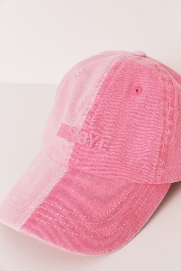 HI&BYE Roze pamučni podesivi kačket Roze