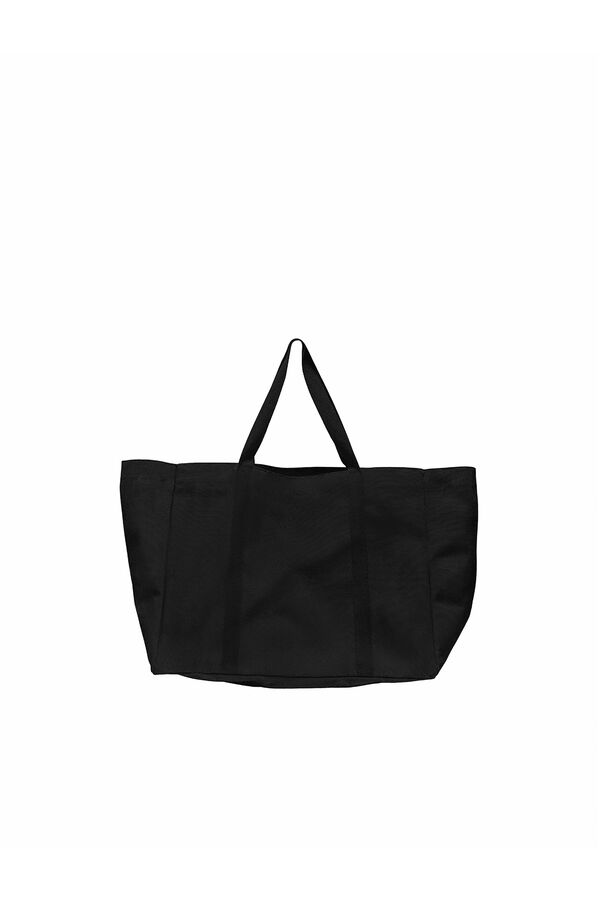 Only plain black tote bag black