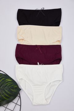 Trendyol Pack de 4 bragas altas con lazo