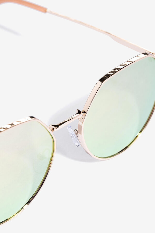 Vilanova Round mirrored sunglasses pink