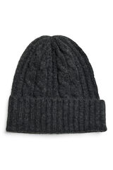 Pieces Knit beanie hat grey