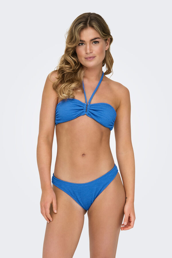 Womensecret Bandeau bikini top kék